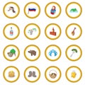 Russia cartoon icon circle