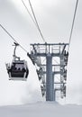 Russia Caucasus. Elbrus ski resort. Winter scenery