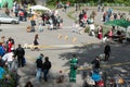 Russia, Chelyabinsk Dog Show held on the banks of the river Miass