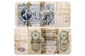 RUSSIA CIRCA 1912 a banknote of 500 rubles Royalty Free Stock Photo