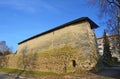 Russia. The complex of fortifications of Okolnyy city in the area of Oktyabrsky Avenue. The walls surrounding the city, 16th centu