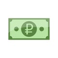Russia currency symbol banknote icon Royalty Free Stock Photo