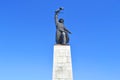 Russia,Dmitrov,03 24 2022. Monument to the Heroes of the Battle of MoscowThe object of cultural heritage of the peoples