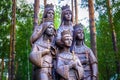 Monument to the children of Emperor Nicholas II. Ganina Yama is the common name of the abandoned Isetsky mine