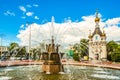 Russia . Ekaterinburg . Labor square and chapel of St. Catherine