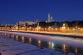 Russia. Ensemble of Moscow Kremlin at night