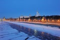 Russia. Ensemble of Moscow Kremlin view at night