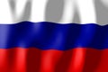 Russia - waving flag - 3D illustration