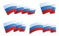 Russia flag collection. Vector illustration