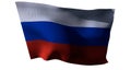 Russia Flag 3D render