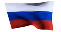 Russia Flag 3D render