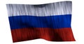 Russia Flag 3D render