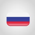 Russia Flag Design Vector Royalty Free Stock Photo