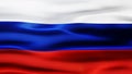 Russia flag silk 3d render waving wallpaper