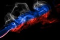 Russia flag smoke Royalty Free Stock Photo