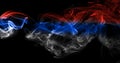 Russia flag smoke Royalty Free Stock Photo