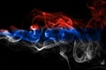 Russia flag smoke Royalty Free Stock Photo