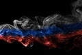 Russia flag smoke Royalty Free Stock Photo