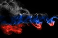 Russia flag smoke Royalty Free Stock Photo