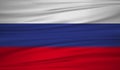 Russia flag vector. Vector flag of Russia blowig in the wind. Royalty Free Stock Photo