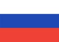 Russia flag vector illustration Royalty Free Stock Photo