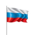 Russia flag, vector illustration Royalty Free Stock Photo