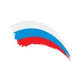 Russia flag, vector illustration Royalty Free Stock Photo