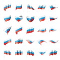 Russia flag, vector illustration Royalty Free Stock Photo