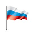 Russia flag, vector illustration Royalty Free Stock Photo