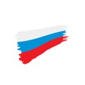 Russia flag, vector illustration Royalty Free Stock Photo