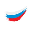 Russia flag, vector illustration Royalty Free Stock Photo