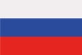 Russia flag vector Royalty Free Stock Photo