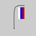 Russia flag vector Royalty Free Stock Photo