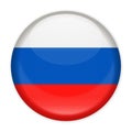 Russia Flag Vector Round Icon Royalty Free Stock Photo