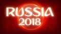 Russia 2018 Football Banner