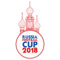 Russia Football Championship Cup soccer sports background for 2018