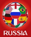 Russia Football Vector Illustration
