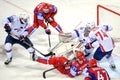 Russia and France ice hockey team