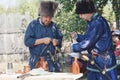 Russia, Gardarika - August 27, 2022: Fest of historical reconstruction Ural Fortress, Middle Ages and the Great