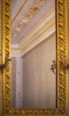 Russia, Gatchina - March 10, 2023: Antique mirror in the palace of Paul the First