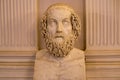 Russia, Gatchina - March 10, 2023: Bust of Socrates in the Gatchina Palace