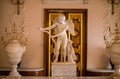 Russia, Gatchina - March 10, 2023: Sculpture of an angel in the interior of the palace of Paul the First