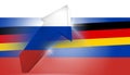 Russia germany banner background design