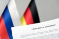 Russia germany flag contract