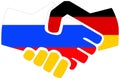 Russia - Germany handshake