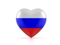 Russia heart flag