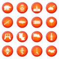 Russia icons set Royalty Free Stock Photo