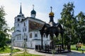 Russia, Irkutsk - July 6, 2019: Spasskaya Church of Chist the Saviour in the center of Irkutsk city is one of the oldest Royalty Free Stock Photo