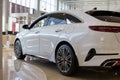 Russia, Izhevsk - July 4, 2019: New cars in the KIA showroom. Modern KIA ProCeed. Side and back view Royalty Free Stock Photo