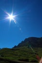 Russia.Kabardino-Barkar Republic. the majestic mountains of the North Caucasus! a lot of tourists from Russia, and foreign countri Royalty Free Stock Photo